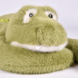 DOUDOU – Podcoll weighted plush crocodile by Histoire d'Ours, 50 cm, green