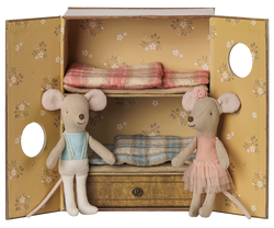 MAILEG – ballet mice in the dance studio, Little Sister and Brother