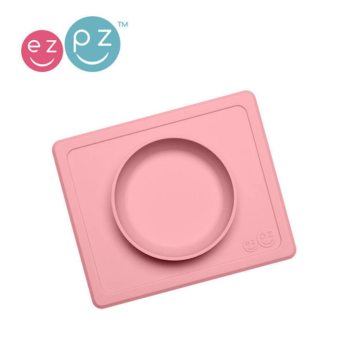EZPZ Silikonowa miseczka z podkładką 2w1 Mini Bowl różowy