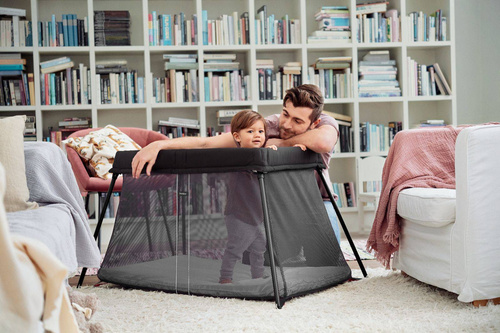 BABYBJÖRN - Travel Crib Light, Black + sheet