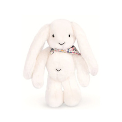 DOUDOU – Lapin Fleurette plush rabbit by Doudou et Compagnie, 35 cm, white