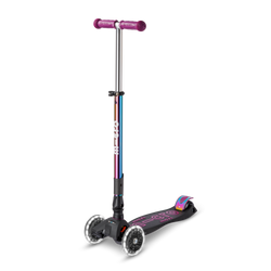 MICRO - foldable three-wheeled scooter Maxi Deluxe LED, purple neochrome