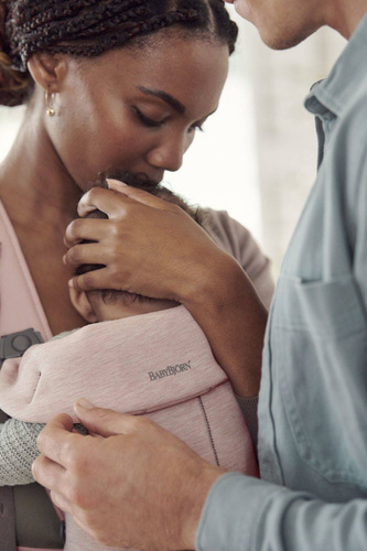 BABYBJÖRN - Baby Carrier MINI 3D Jersey, Light pink