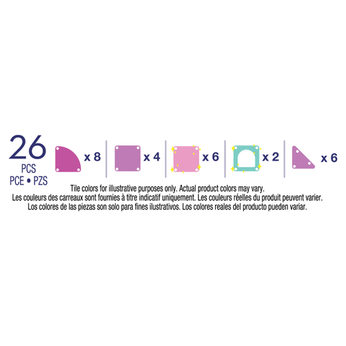 MAGNA-TILES - magnetic blocks Travel microMAGS Heart to Heart 26 pcs.