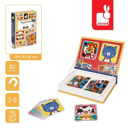 Janod - Magnetic puzzle Magnetibook animal puzzle