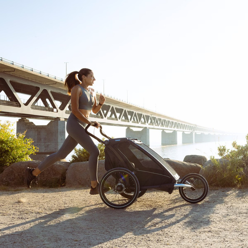 Child bicycle trailer, double - Thule Chariot Sport 2 - Black