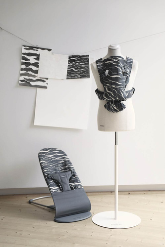 BABYBJÖRN - Bouncer Bliss, Anthracite/Landscape Print, Cotton
