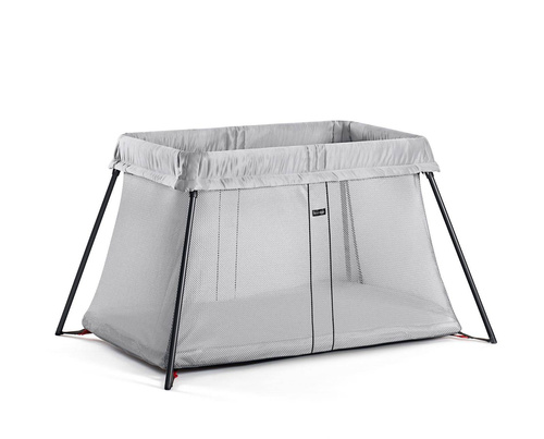 BABYBJÖRN - Travel Crib Light, Silver + sheet