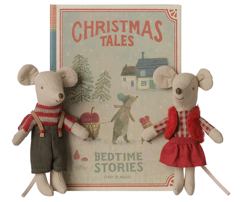 MAILEG – Christmas twins, little sister and brother in a book