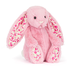 Jellycat – LUX Pink Bunny with Floral Ears 31 cm