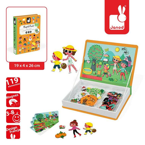 Janod - Magnetic puzzle 4 seasons Magnetibook collection 2018