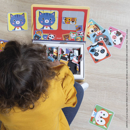 Janod - Magnetic puzzle Magnetibook animal puzzle
