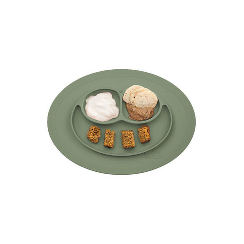 EZPZ - Silicone small plate with washer 2in1 Minimata, olive