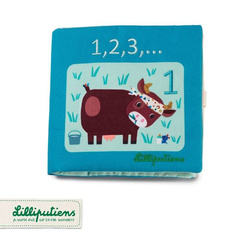 LILLIPUTIENS - Soft book for learning to count 1, 2, 3 ... 18 m +