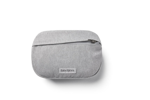 BABYBJORN - Pocket Pouch for Baby Carrier, Woven Mélange, Light Grey