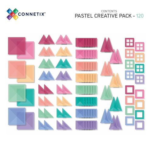 CONNETIX - 120 Piece Pastel Creative Pack EU
