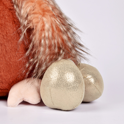 DOUDOU – Poulette plush chicken with golden eggs, Histoire d'Ours, 28 cm