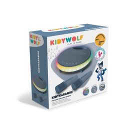 Kidywolf – portable karaoke speaker with microphones Kidykaraoke, blue