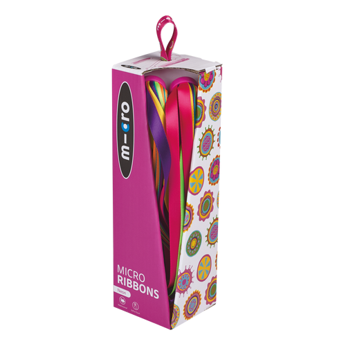 MICRO - three-wheeled scooter handlebar ribbons, neon