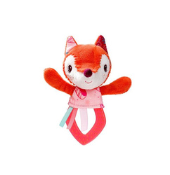 LILLIPUTIENS - A rattle with a teether and a rustling foil Alice the Fox 3m +