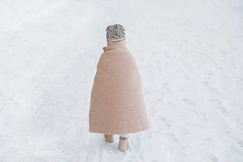 Elodie Details - Winter Beanie - Blue Garden- 6-12 months