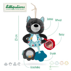 LILLIPUTIENS Wolf Louis multifunctional rattle 3 m+