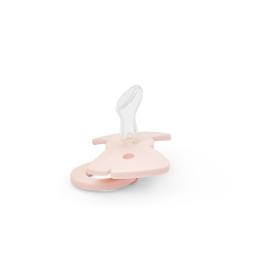ELODIE DETAILS - Binky Bow Silicone 0-6 months, misty pink