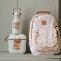 Elodie Details - BackPack MINI Petit River Rose + Water Bottle  - Rosy Bow Leo - SET