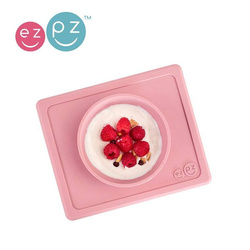 EZPZ - Silicone bowl with 2in1 placemat Mini Bowl pastel pink
