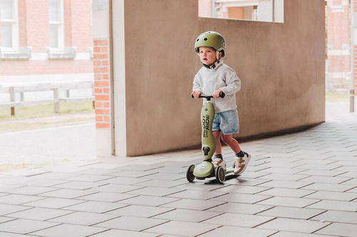 SCOOTANDRIDE - Highwaykick 2in1 Ride and scooter 1-5 years Olive