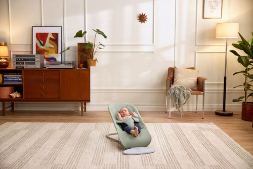BABYBJÖRN - bouncer BEGIN WOVEN, Soft Green