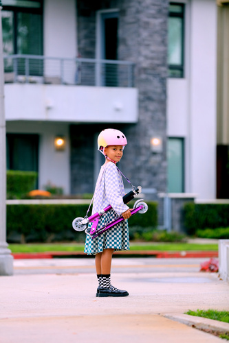 MICRO - two-wheeled scooter for children from 5 years Sprite, purple metallic