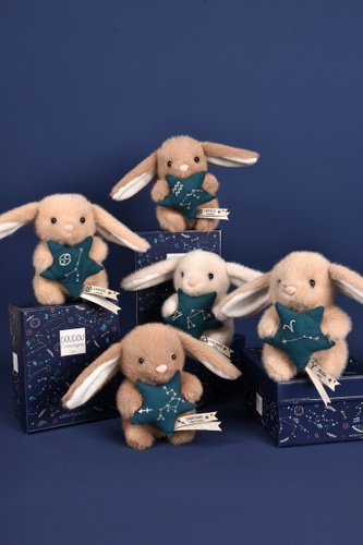 DOUDOU – DOUDOU ASTRO plush rabbit with zodiac sign, Doudou et Compagnie, 12 cm, Capricorn