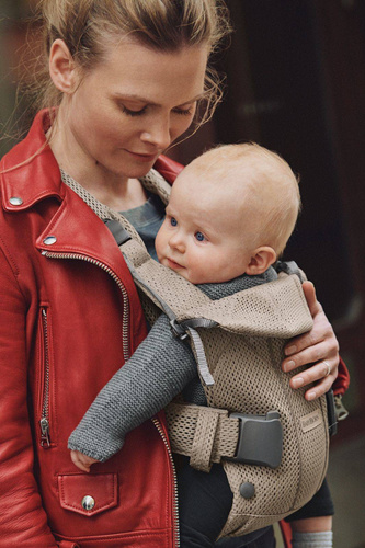 BABYBJÖRN - Baby Carrier ONE AIR 3D MESH, Grey Beige
