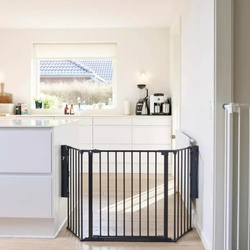 DogSpace - Max M Multi Expandable Dog Gate, Black (90-146cm)