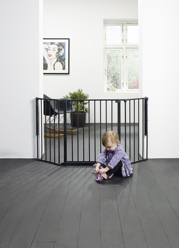 Baby Dan - Safety gate FLEX M, black