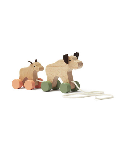 Kid's Concept - Pull along moose family EDVIN