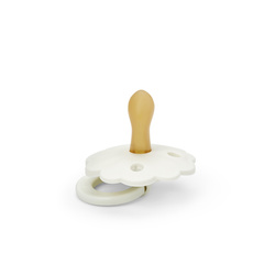 ELODIE DETAILS - Binky Bloom latex pacifier 3 m+, vanilla white