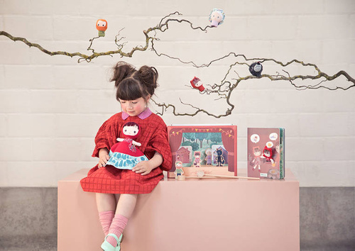 LILLIPUTIENS - Little red riding hood reversible storydoll 12 m +