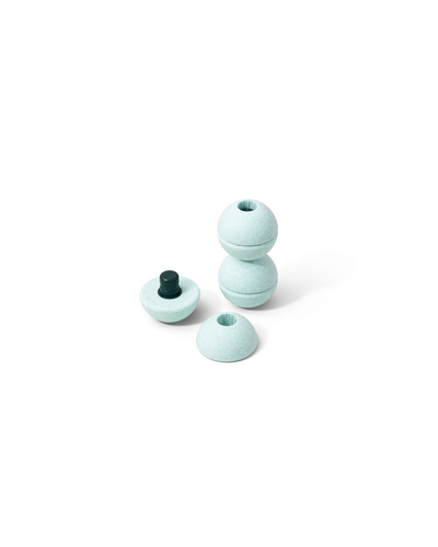 MODU - 3x Foam Ball, ocean mint / forest green