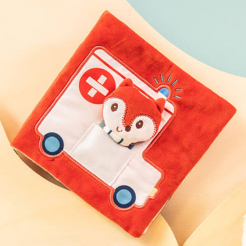 LILLIPUTIENS Activation book with mini-puppet Doctor Alice the fox 12 m+