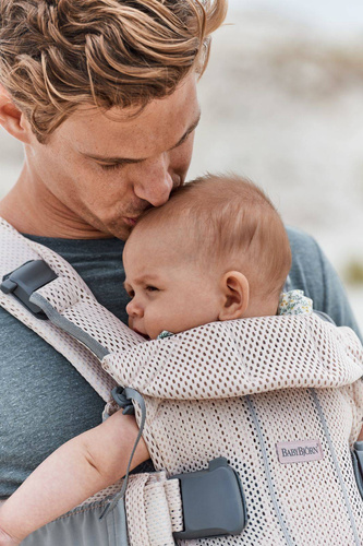 BABYBJÖRN - Baby Carrier ONE AIR 3D MESH, Pearl Pink