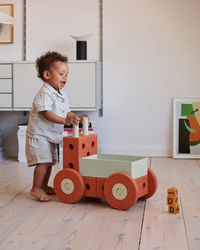 MODU - 3-in-1 Baby Walker - Burnt Orange / Dusty Green