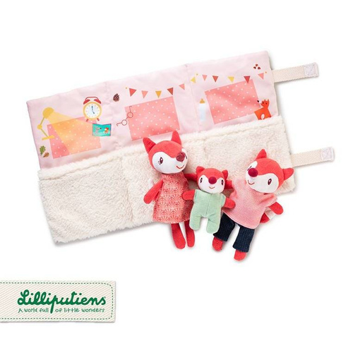 LILLIPUTIENS - Mini - cuddly fox family with a folding mat Alice the Fox 2 years +