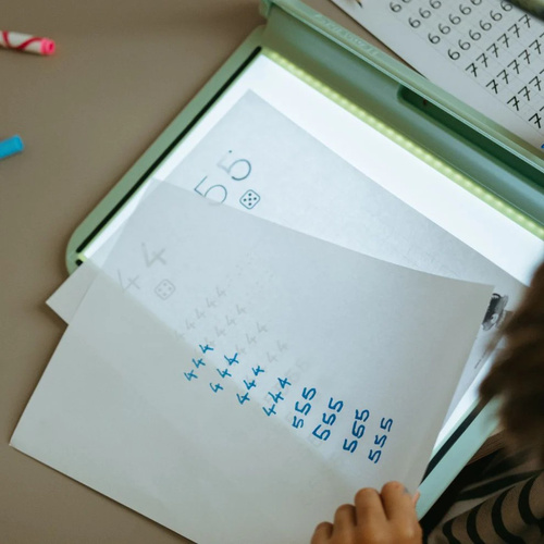 Kidywolf – illuminated writing and drawing learning tablet KIDYDRAW-PRO, green
