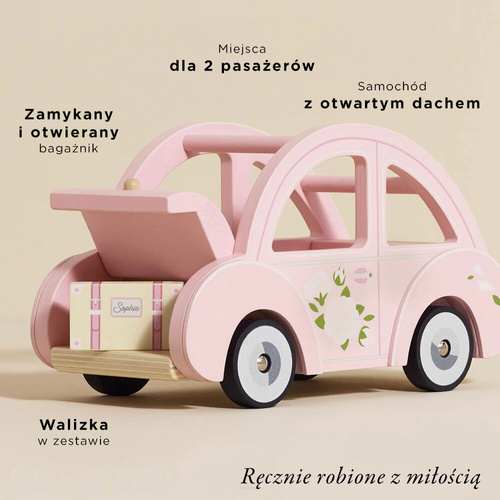 Le Toy Van -Retro Wooden Car Sophie, Pink