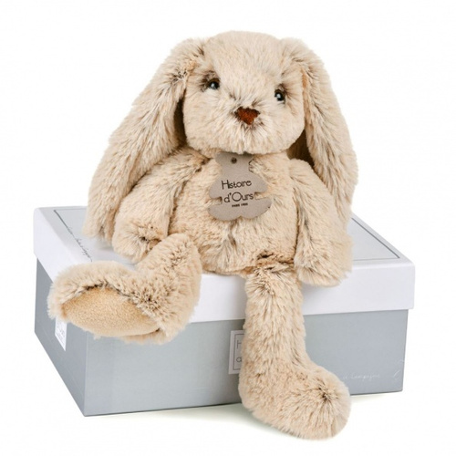DOUDOU – plush rabbit Histoire d'Ours, 25 cm, beige