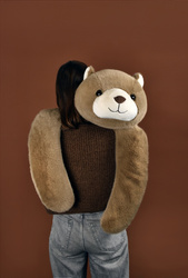 DOUDOU – weighted plush teddy bear by Histoire d'Ours, 100 cm, light brown