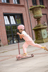 SCOOTANDRIDE - Highwaykick 3S - scooter with 2-in-1 control system and LED wheels, foldable 3+, rose