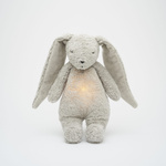MOONIE - Gray Natur Rabbit - rustling, organic bunny with a lamp